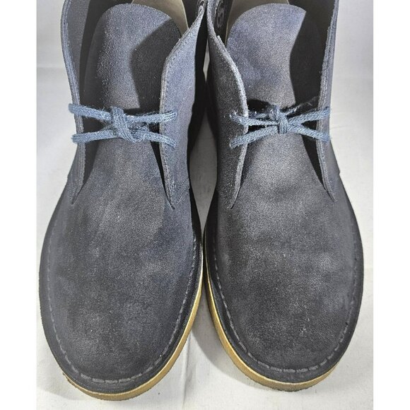 Clarks Men\'s Originals Desert Chukka  Dark Navy Blue Suede Boots  Size 10 main image 10